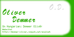 oliver demmer business card