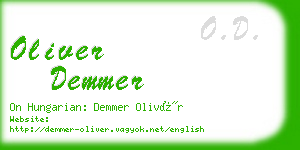 oliver demmer business card